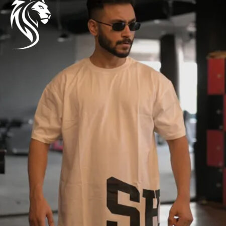 Sher Drop shoulder T-Shirt Bottom Printing