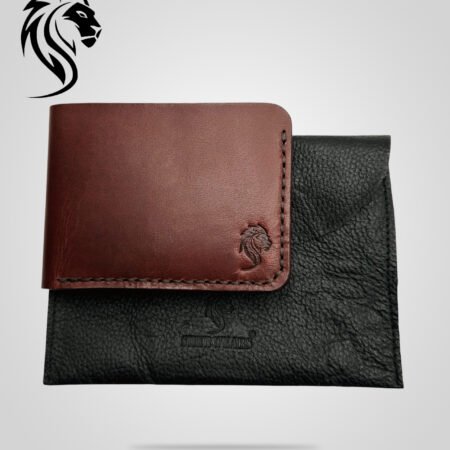 Sher Handmade Premium Leather Wallet with Leather Pouch